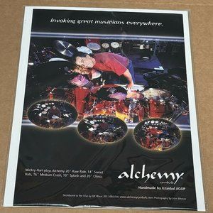 ALCHEMY CYMBALS - MICKEY HART - 2004 Print Advertisement